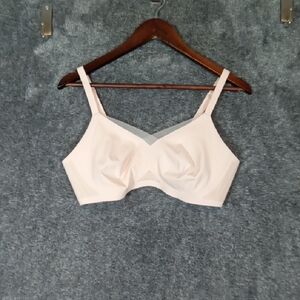 Honeylove Cream Women's Bra Adjustable Straps Back Closure Size Large